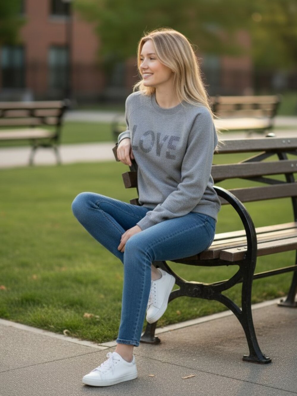 Zadig & Voltaire Grey Love Sweatshirt Size M